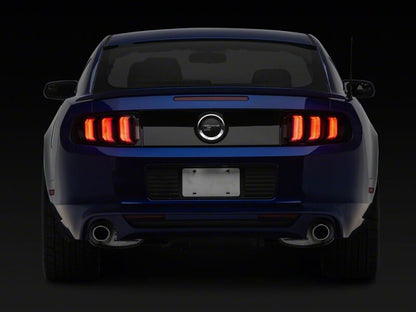 Raxiom 13-14 Ford Mustang CXR Series LED Tail Lights- Black Housing- Smoked Lens