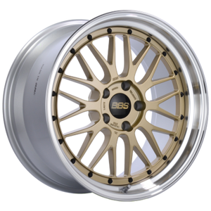 BBS LM 20x10.5 5x114.3 ET35 Gold Center Diamond Cut Lip Wheel - 82mm PFS Required