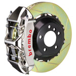 Brembo 05-09 F430 Challenge Rear GTR BBK 6 Piston Billet 380x32 2pc Rotor Slotted Type1 - Nickel