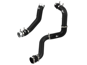 aFe BladeRunner Black 3in Aluminum Charge Pipe Kit 20-21 GM Diesel Trucks V8-6.6L (td) L5P