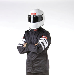 RaceQuip Black SFI-5 Jacket - Medium Tall