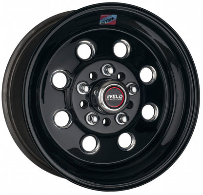 Weld Draglite 15x3.5 / 5x4.5 /4.75 BP / 1.375 BS Gloss Black Wheel - Non-Beadlock