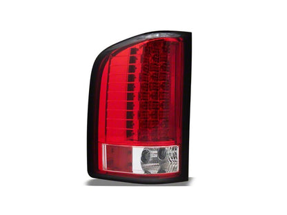 Raxiom 07-13 Chevrolet Silverado 1500 LED Tail Lights- Chrome Housing- Red/Clear Lens