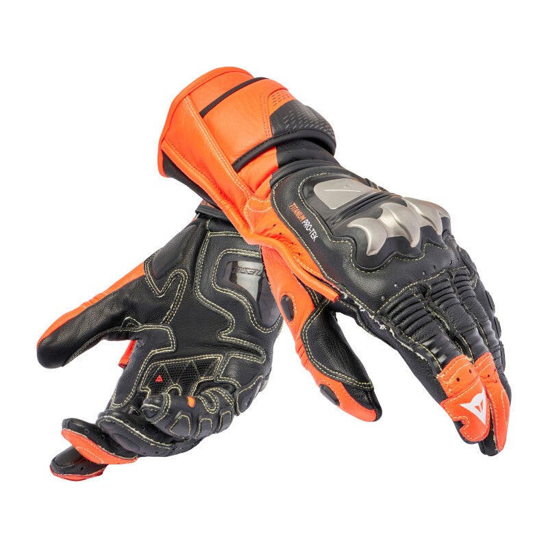 Dainese Full Metal 7 Gloves Black/Red Fluorescent - Large