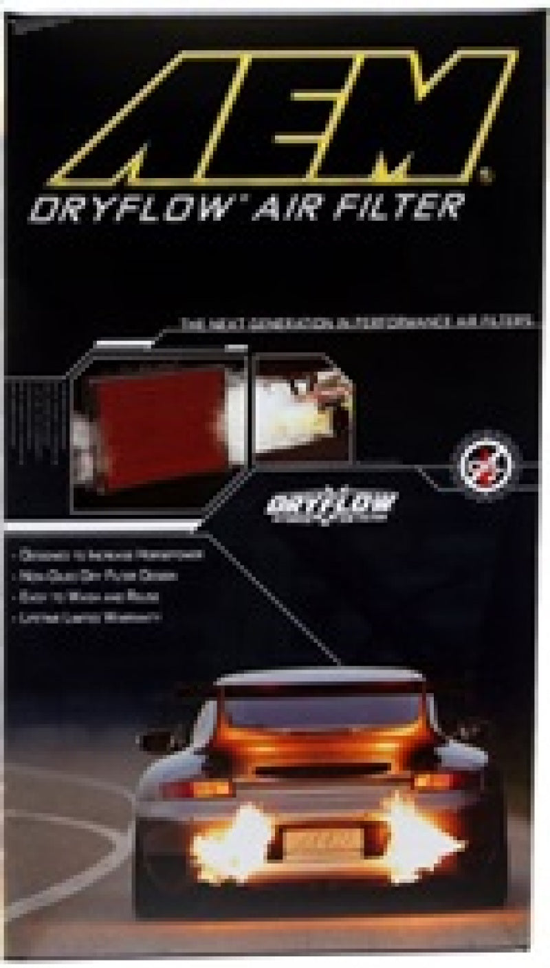 AEM 12-14 Mazda 3/6/CX-5 10.75in O/S L x 7.125in O/S W x 1.625in H DryFlow Panel Air Filter