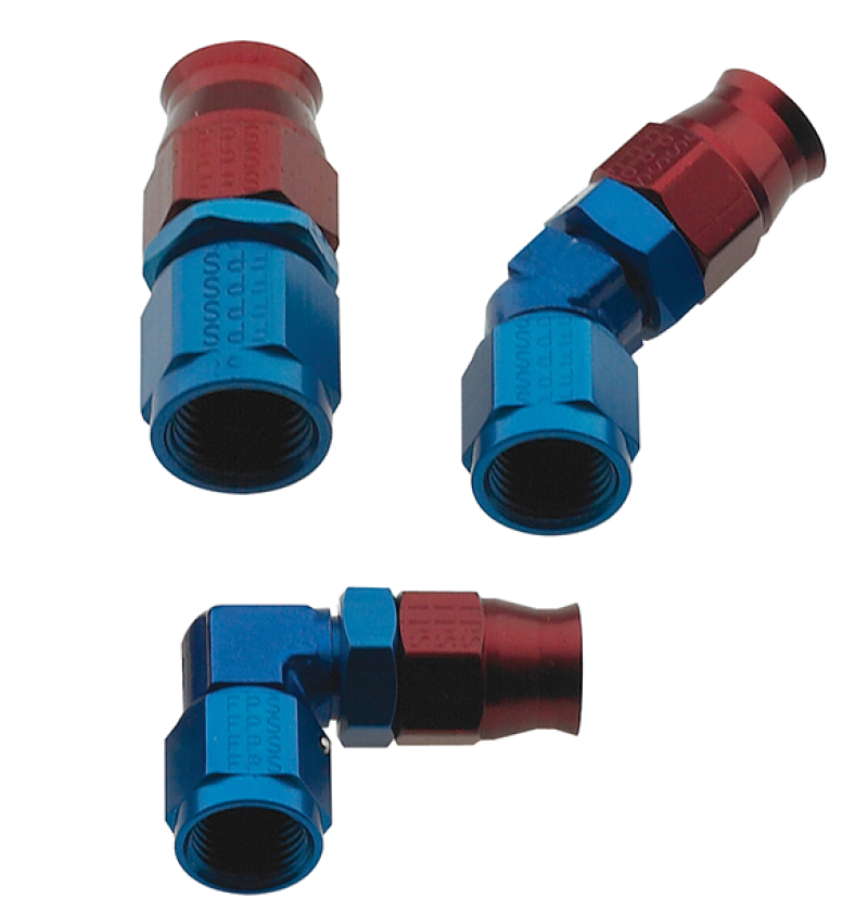 Fragola -3AN 45 Degree Hose End - Alum