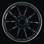 Advan RZII 17x8 +54 5-114.3 Racing Gloss Black & Ring Wheel