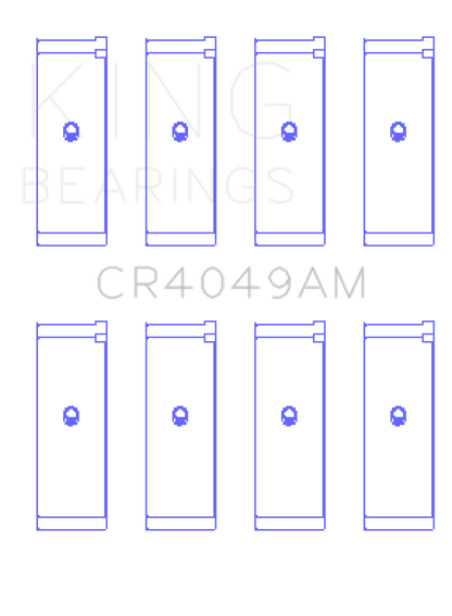 King Engine Bearings Mitsubishi 4G15/G15B/G4DJ (Size 0.25mm) Connecting Rod Bearing Set