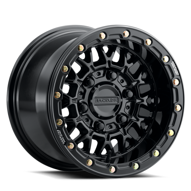 Raceline A15 Omega 15x8in / 5x114.3 BP / 0mm Offset / 68mm Bore - Gloss Black