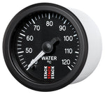 Autometer Stack 52mm 40-120 Deg C 1/8in NPTF Male Pro Stepper Motor Water Temp Gauge - Black