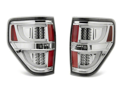Raxiom 09-14 Ford F-150 Styleside G2 LED Tail Lights- Chrome Housing- Clear Lens