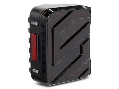 Raxiom 07-18 Jeep Wrangler JK Axial Series Trident LED Tail Lights- Black Housing (Smoked Lens)