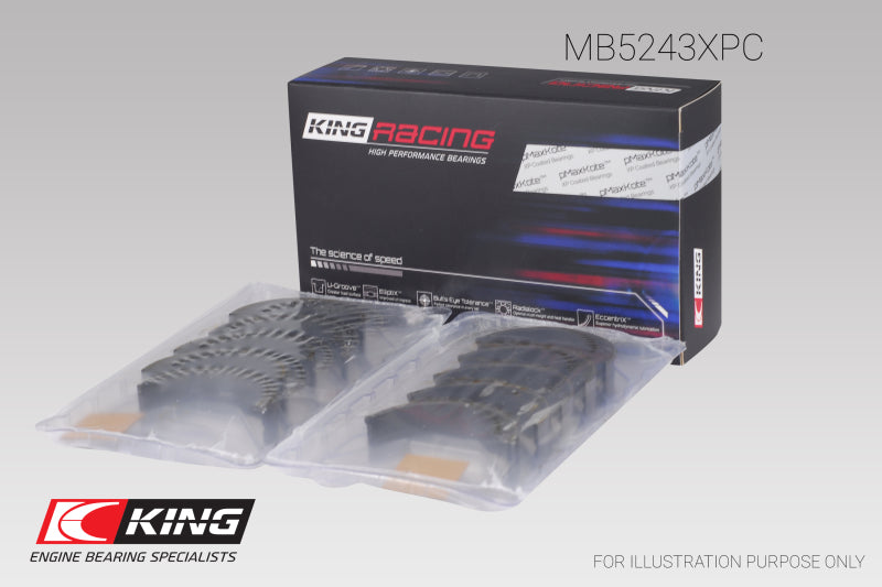 King Engine Bearings Nissan Sr20De (Size 0.26) Main Bearing Set