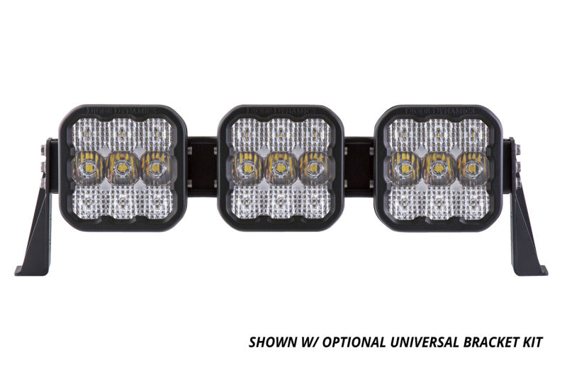 Diode Dynamics SS5 Pro Universal CrossLink 3-Pod Lightbar - Yellow Combo