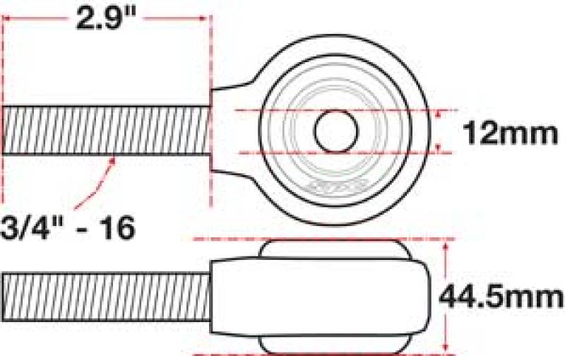 SPC Performance XAXIS Rod End Ball Joint