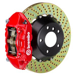 Brembo 06-11 ML320 Rear GT BBK 4 Piston Cast 380x28 2pc Rotor Drilled-Red