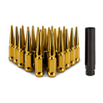 Mishimoto Mishimoto Steel Spiked Lug Nuts M12 x 1.5 24pc Set Gold