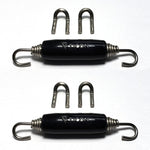 Stainless Bros Spring Tab Kit - 5 Pack SS304 (5 Springs 10 Hooks and 5 Black Silicone Sleeves)