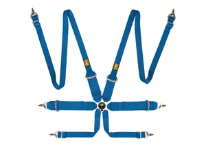 OMP First 3/2 Racing Harness Blue