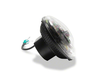 Raxiom 07-18 Jeep Wrangler JK 7-Inch V2 Dragon Eye LED Headlights- Black Housing- Clear Lens