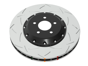 DBA 05-09 Audi A4 Sedan Front 5000 Series 2-Piece Drilled & Slotted Rotor w/Black Hat