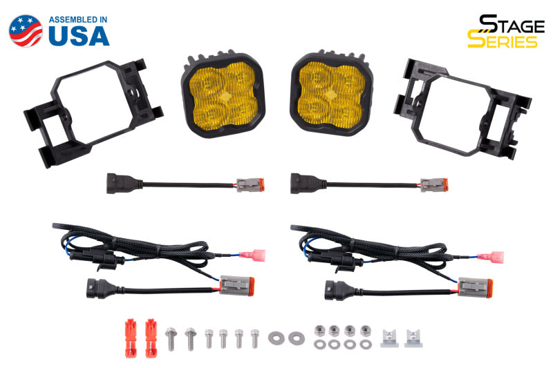 Diode Dynamics SS3 Pro Type X Kit ABL - Yellow SAE Fog