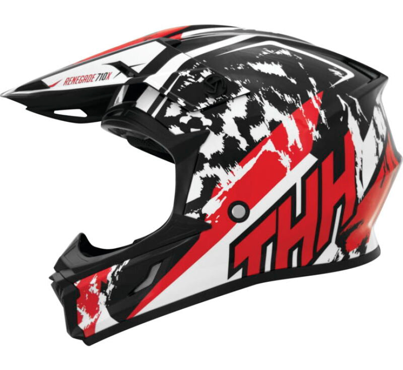 THH Helmets T710XR Renegade White/Red Youth - Large