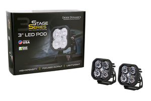 Diode Dynamics SS3 Pro ABL - White Flood Standard (Pair)