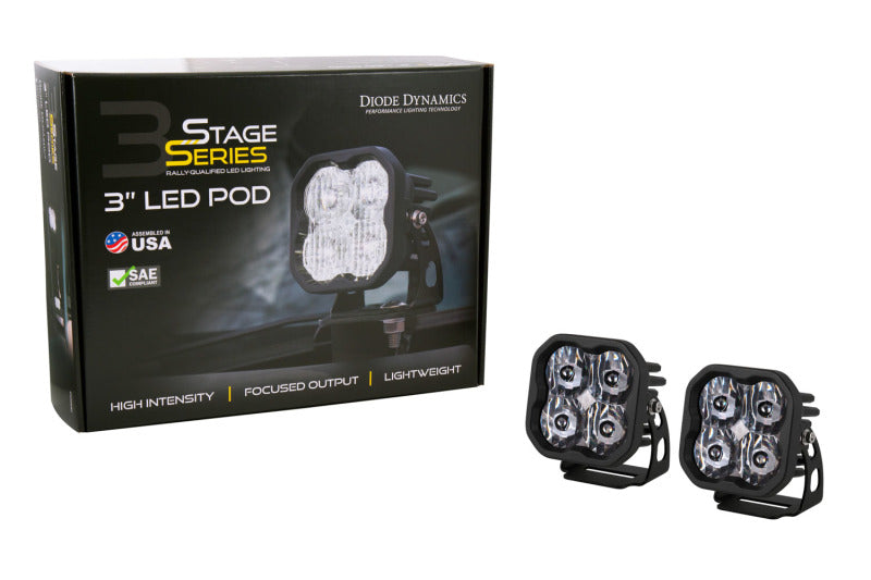 Diode Dynamics SS3 Pro ABL - White Spot Standard (Pair)