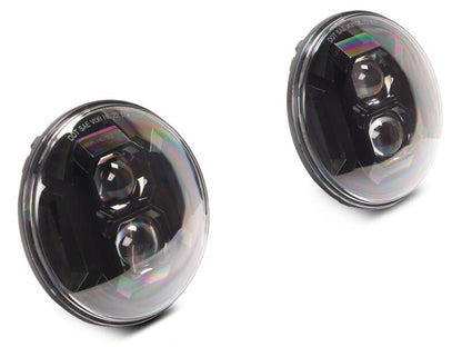 Raxiom 07-18 Jeep Wrangler JK Axial Series DB2 LED Headlights- Black Housing- Clear Lens