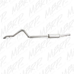 MBRP 2007-2009 Jeep Wrangler (JK) 3.8L V6 4 dr Off-Road Tail Pipe Muffler before Axle