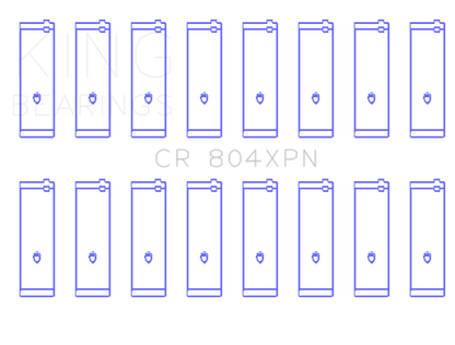 King Engine Bearings Ford 283 / 302 (Size STD) Performance Rod Bearing Set