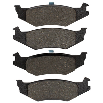 R1 1989-10 Plymouth Sundance Rear Semi Met Brake Pads