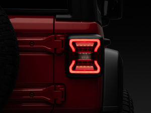 Raxiom 18-22 Jeep Wrangler JL LED Tail Lights- Black Housing - Red Lens