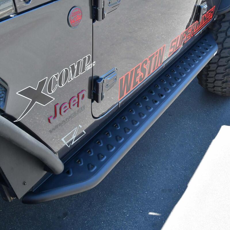 Westin 18-24 Jeep Wrangler (JL) Unlimited 4DR Outlaw Running Board - Textured Black