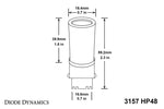 Diode Dynamics 3157 LED Bulb HP48 LED - Amber (Pair)