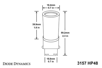 Diode Dynamics 07-13 GMC Sierra 1500 Rear Turn/Tail Light LED 3157 Bulb HP48 LED - Red Set of 4