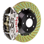 Brembo 01-06 M3 Rear GTR BBK 4 Piston Billet345x28 2pc Rotor Drilled- Nickel Plated