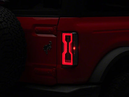 Raxiom 21-26 Ford Bronco Axial Series LED Tail Lights- Black Housing- Clear Lens