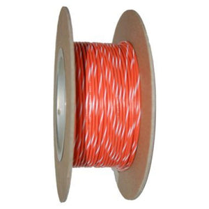 NAMZ OEM Color Primary Wire 100ft. Spool 20g - Orange/White Stripe