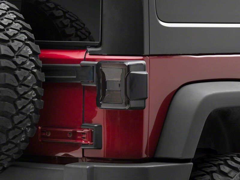 Raxiom 07-18 Jeep Wrangler JK LED Tail Lights- Red Housing- Smoked Lens