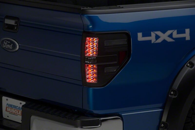 Raxiom 09-14 Ford Styleside Axial Series Black LED Tail Lights