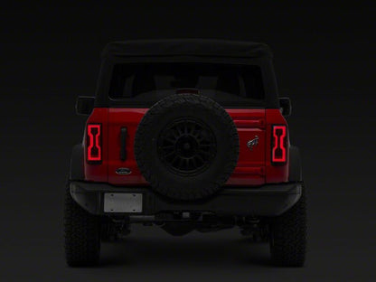 Raxiom 21-26 Ford Bronco Axial Series LED Tail Lights- Black Housing- Smoked Lens
