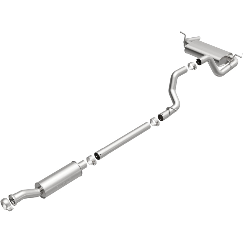 BRExhaust 18-25 Jeep Wrangler 2.0L Direct-Fit Replacement Exhaust Kit