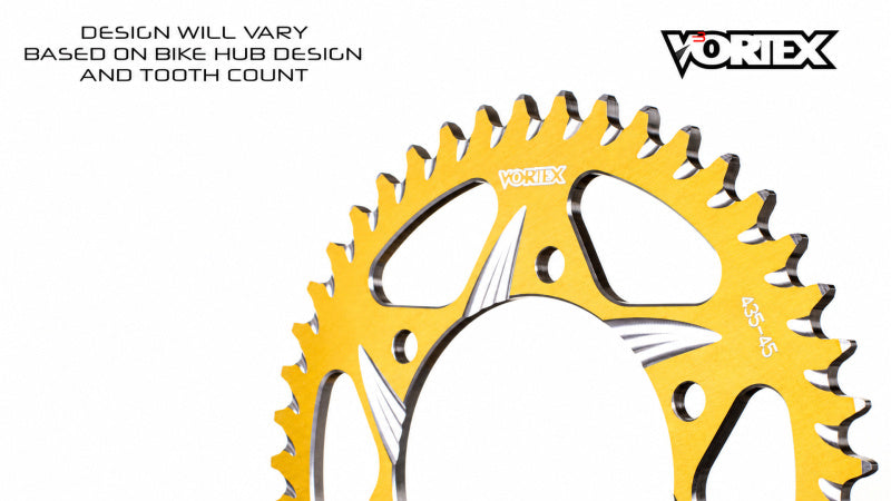 Vortex Racing 36 Tooth 520 Rear Sprocket - Gold
