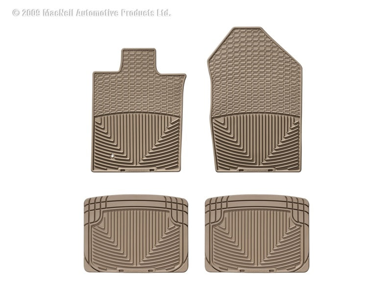 WT Rubber Mats - Rear - Tan