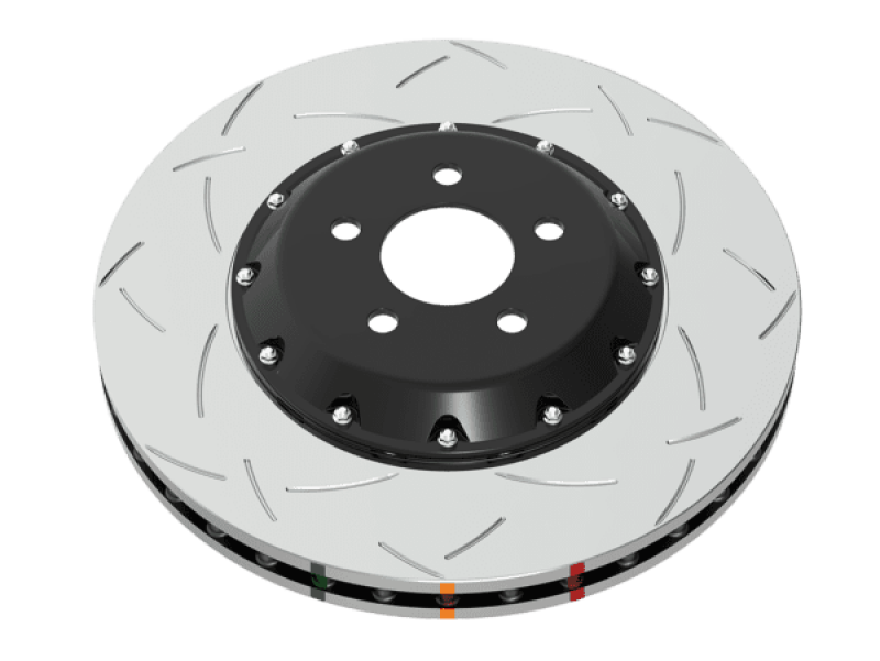 DBA 02-03 Jaguar Vanden Plas (w/355mm Front Rotor) Front 5000 Series 2-Pc Slotted Rotor w/Black Hat