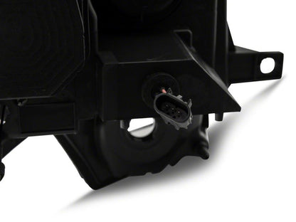 Raxiom 09-14 Ford F-150 Super White LED Halo Projector Headlights- Black Housing (Clear Lens)