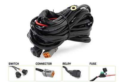 DV8 Offroad 40 AMP DTP 4-Pin Halo Light Harness