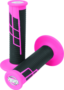 ProTaper Clamp-On 1/2 Waffle Grip - Neon Pink/Black